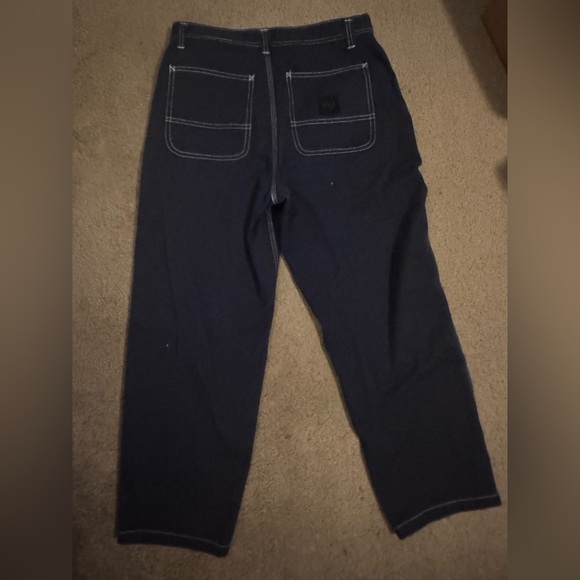 HUF Navy Pants with White Stitching - Picture 3 of 4